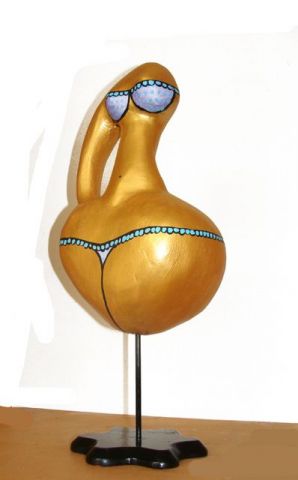 90) Mademoiselle Tuentou - Sculpture - Isis Bi