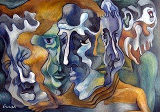 R w end me - Peinture - nour