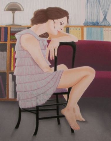 Nostalgie du matin - Peinture - Muriel FARA TOUGIANO