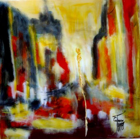 le rassemblement - Peinture - Catherine THOMAS