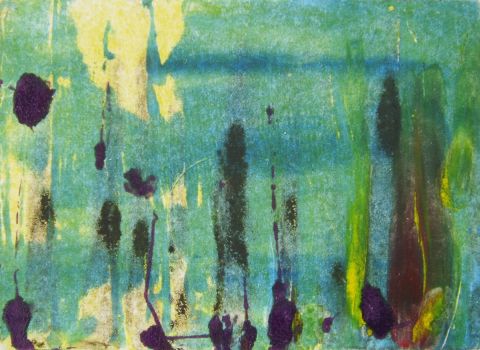 Lumi�re � travers les arbres - Peinture - CONSTANCE