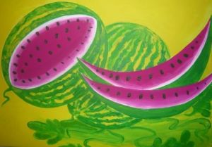 Voir le détail de cette oeuvre: La pastèque - le fruit de l'été