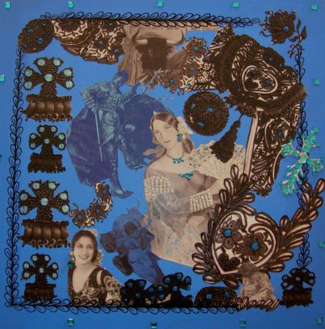 HABIT BLEU - Peinture - CHRISTIANE JARRAS
